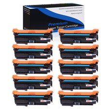 10PK Cyan CE261A 647A Toner Cartridge for HP LaserJet CP4025 CP4025DN CP4525XH picture