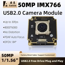 50MP IMX766 HD USB2.0 IP Camera Module 84° PDAF Auto Focus UVC Driver-free 30fps picture