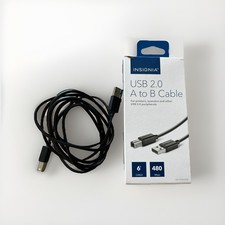 INSIGNIA™ USB 2.0 A to B Cable. 6'. 480 Mbps. NS-PU065AB. New original packaging picture