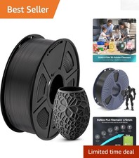 Versatile 1.75mm Black PLA Filament 1kg - Accurate, Efficient 3D Printing picture