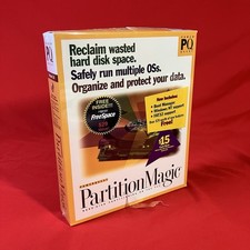 Vintage 1997 Partition Magic 3.0 Software Disc, Guide Key In Sealed Box /Flaw #2 picture
