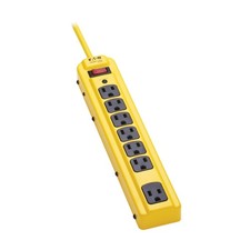 Tripp Lite TLM704SA Power Strip 7 Outlet 450 Joule 4ft Cord Yellow Metal picture