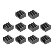 5x9x9mm Black Aluminum Heatsink Self Adhesive Pad 3D Printers 10Pcs picture