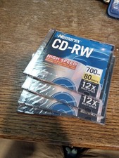 NEW SEALED Lot Of 4 Memorex High Speed CD-RW Rewritable 700MB 80min  picture