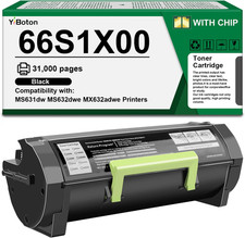 Chip 1-Pack Toner YiBoton Black BN 66S1X00 Printer Compatible With Lexmark picture