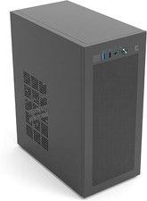 CUBIX Compact Micro-Atx MATX Mini ITX PC Case with 80Mm Fan, Black picture