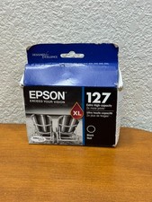 New Genuine Epson 127XL Black Ink Cartridge Expired 05/2023 picture