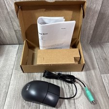 Vintage Sleek Black IBM 28L3673 Mechanical Ball Mouse Wired New In Box (A142) picture