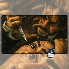 Baba Yaga TCG Playmat and Gaming Mousepad, Thriller Gaming Desk Mat Gothic Art picture