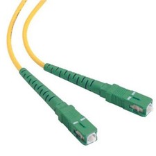 5 PACK LOT 30m SC(APC)-SC(APC) Simplex 9/125 OS2 Singlemode Yellow OFNR 100FT picture