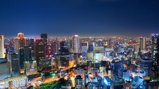 Landscape city cityscape architecture building osaka Custom Gaming Mat Desk picture