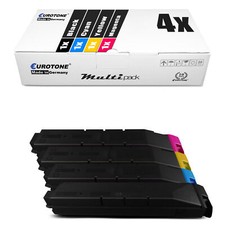 4x Eurotone ECO Cartridge replaces Kyocera TK-8705C TK-8705K TK-8705M TK-8705Y picture