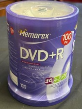 Memories DVD+R 100 Count 16X 4.7GB 120Min Video Recording  Brand New Sealed picture