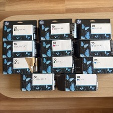 HP 70 Genuine Ink Cartridge Lot of 11 Old Stock OEM Mixed Colors - SEALED picture