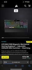 Corsair K95 RGB Platinum XT Wired Mechanical Gaming Keyboard picture
