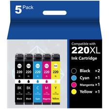 5PK 220XL T220XL Ink Cartridge for Epson XP-420 WF-2750 WF-2760 WF-2630 Printer picture