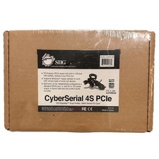 SIIG CyberSerial 4S PCIe 4-Port Serial I/O Card JJ-E40011-S3 New Sealed picture