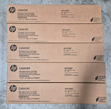 LOT OF FIVE HP W9130MC BLACK TONER picture