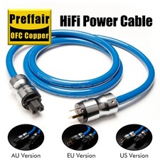 Preffair Audiophile OFC HiFi Speaker Audio Power Cable US AC Main Supply Cord picture