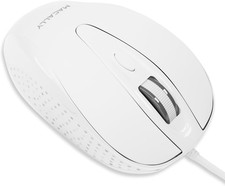 Macally USB Wired Mouse with 3 Button, Scroll Wheel, & 5 Foot Long Cord, USB Mou picture