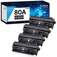 WOEBYAS 80A Toner Cartridge Black Compatible HP 80A CF280A CF280X 80X High picture