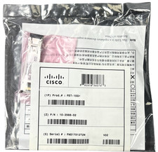 (QTY 9) NEW Cisco FET-10G 10GB BASE-SR 850nm MMF LC SFP+ Transceivers 10-2566-02 picture