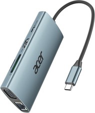 Acer USB C Hub with 4K HDMI, 9-in-1 Laptop Docking Station with 1080P VGA picture