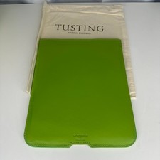 New Levenger by Tusting Fine Leather English iPad Sleeve Case Pouch (Green) picture