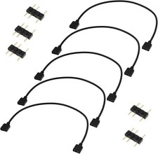 5 PCS ARGB Extension Cable, ARGB Splitter 5V 3 Pin Addressable RGB Cables, Femal picture