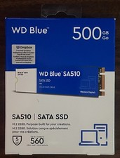 Western Digital WDS500G3B0B M.2 500GB SATA SSD (Blue) SA510 - New/Sealed Box picture