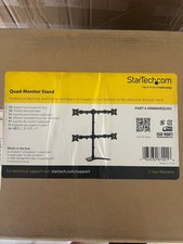 StarTech.com ARMBARQUAD Quad Monitor Stand, Monitors up to 27