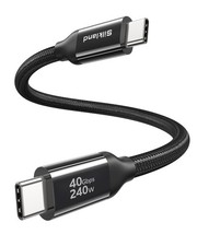 Silkland USB4/TB4 Cable 1FT, 40Gbps, 240W USB C, 8K Display, iPhone/iPad/SSD picture