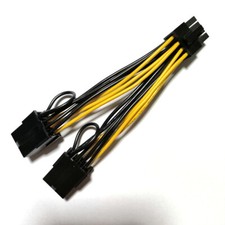 Dual 8 to 8 Pin GPU Power Cable for NVIDIA Tesla K80 M40 M60 P100 V100 A100 A800 picture