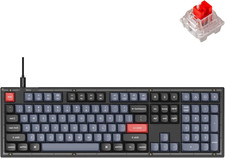 V6 Wired Custom Mechanical Keyboard Full Size Qmk Via Programmable Red Switch picture