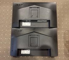 Acer B247Y 24” FHD IPS Monitors (Lot of 2) w/ Stands, Keyboard, Mouse & Cables picture