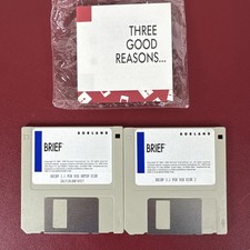 Borland Brief 3.1 for Dos, on 3.5