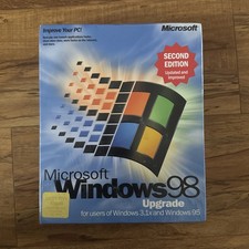 Microsoft Windows 98 Second Edition SE Upgrade – New Sealed – Vintage PC OS picture