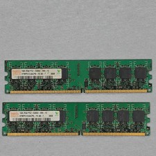 Hynix 2GB (2x1GB) DDR2 DIMM PC2-5300U 240-Pin Unbuffered HYMP512U64CP8-Y5 picture
