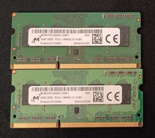 Micron 8GB (2x 4GB) RAM Memory Kit PC3L-14900S-13-13-B4 DDR3 SO-DIMM 204pin picture