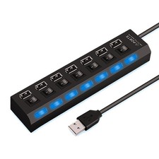High Speed 4/7 Ports USB HUB 2.0 Adapter Expander Multi USB Splitter Multiple  picture