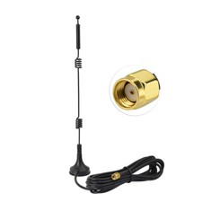 12dBi Dual 2.4GHz 5GHz RP-SMA WiFi Antenna Magnetic for Netgear R7000 Nighthawk picture