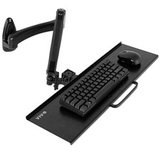 VIVO Articulating Keyboard & Mouse Platform Wall Mount, Keyboard Tray Arm picture