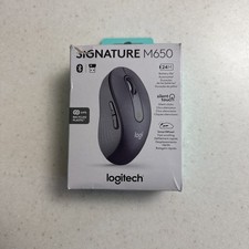 NEW LOGITECH SIGNATURE M650 WIRELESS MOUSE 910-006250 GRAPHITE FAST PIN picture