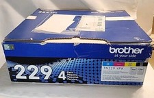 NEW GENUINE - BROTHER TN229 4PK FULL SET TONER CARTRIDGES - SEALED BAGS picture