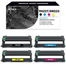 4 PACK DR-223CL Drum Unit Compatible with TN227 HL-L3230CDW MFC L3770CDW Printer picture