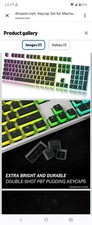 HK Gaming Double-shot PBT Pudding Keycap Set, OEM Profile, Black/Multi picture