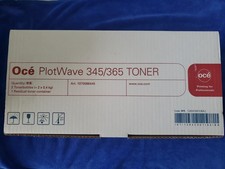 CANON Oce PlotWave 345/365 Black Toner OEM NEW Genuine 2 SEALED BOTTLES picture