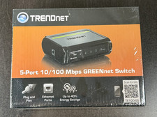 TRENDnet TE100-S5 5-Port 10/100 Mbps GreenNet Ethernet Switch New Sealed picture