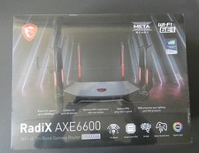 MSI Radix AXE6600 WiFi 6E Tri-Band Gaming Router 4804Mbps 6GHz Brand New picture
