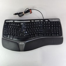 Microsoft Natural Ergonomic 4000 v1.0 Keyboard KU-0462 Model 1048 Tested Works picture
